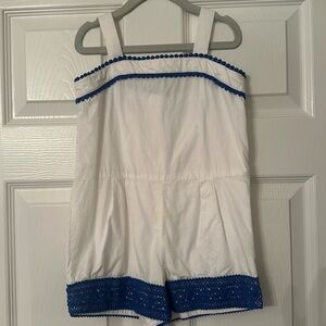 Size 6 Janie and Jack white and blue jumper